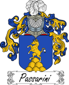 Araldica Italiana Coat of arms used by the Italian family Passarini