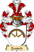 v.23 Coat of Family Arms from Germany for Zeutsch