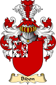 English Coat of Arms (v.23) for the family Bidon