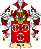 French Family Coat of Arms (v.25) Rigal