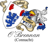 Sept (Clan) Coat of Arms from Ireland for O'Brennan (Connacht)