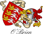 Sept (Clan) Coat of Arms from Ireland for O'Brien