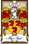 Scottish Coat of Arms Bookplate for MacNicol or Nicholson