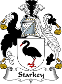 English Coat of Arms for Starkey or Starkie