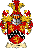Welsh Family Coat of Arms (v.23) for Dawkin (of Abergavenny, Monmouthshire)