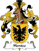 German Wappen Coat of Arms for Hentze