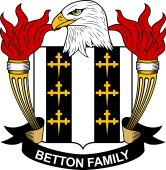 Coat of arms used by the Betton family in the United States of America