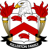 Coat of arms used by the Fullerton family in the United States of America