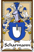 German Coat of Arms Wappen Bookplate  for Scharmann