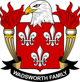 Coat of arms used by the Wadsworth family in the United States of America