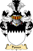 Irish Family Coat of Arms (v.23) for Power or LePoer