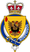 British Garter Coat of Arms for Donaldson (Scotland)