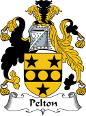 English Coat of Arms for the family Pelton
