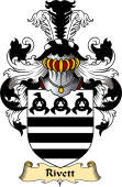 English Coat of Arms (v.23) for the family Rivett or Riffett