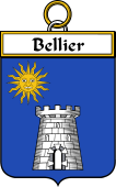 French Coat of Arms Badge for Bellier