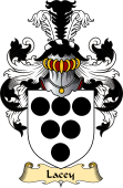 English Coat of Arms (v.23) for the family Lacy or Lacey