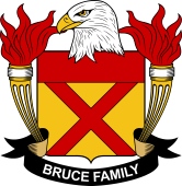 Coat of arms used by the Bruce family in the United States of America