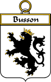French Coat of Arms Badge for Busson