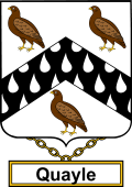 English Coat of Arms Shield Badge for Quayle
