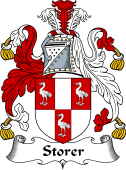 English Coat of Arms for the family Storer
