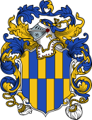 English or Welsh Coat of Arms for Gurney (or Gurnard 1633)