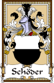 German Coat of Arms Wappen Bookplate  for Schöder