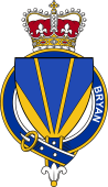 British Garter Coat of Arms for Bryan (England)