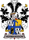 Coat of arms used by the Danish family Hermansson (Suede)