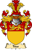 English Coat of Arms (v.23) for the family Titus