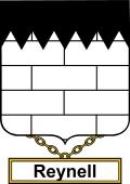 English Coat of Arms Shield Badge for Reynell