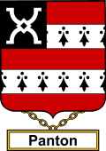 English Coat of Arms Shield Badge for Panton