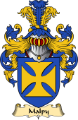 English Coat of Arms (v.23) for the family Malpy