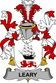 Irish Coat of Arms for Leary or O'Leary
