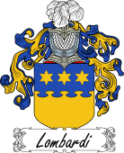 Araldica Italiana Coat of arms used by the Italian family Lombardi