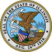US State Seal for Illinois 1818
