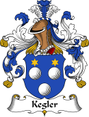 German Wappen Coat of Arms for Kegler