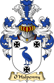 Irish Family Coat of Arms (v.23) for O'Halpenny or Halfpenny