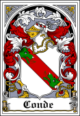 Spanish Coat of Arms Bookplate for Conde
