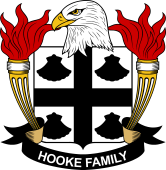 American Coat of Arms for Hooke