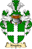 English Coat of Arms (v.23) for the family Kingsley