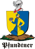 German shield on a mount for Pfundtner