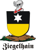 German shield on a mount for Ziegelhain