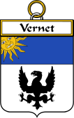 French Coat of Arms Badge for Vernet