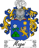 Araldica Italiana Coat of arms used by the Italian family Magni