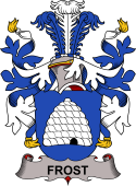 Coat of arms used by the Danish family Frost