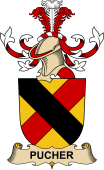 Republic of Austria Coat of Arms for Pucher (de Kadau)