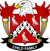 Coat of arms used by the Child family in the United States of America