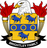 Coat of arms used by the Brightley family in the United States of America