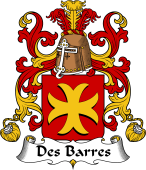 Coat of Arms from France for Barres (des)