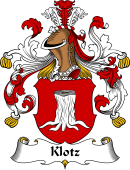 German Wappen Coat of Arms for Klotz
